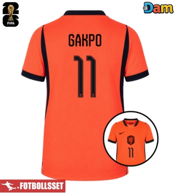 Nederländerna Cody Gakpo #11 Hemmatröja Dam VM 2026 Kortärmad